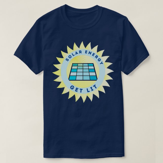 Solarenergie beleuchten T-Shirt (Design vorne)