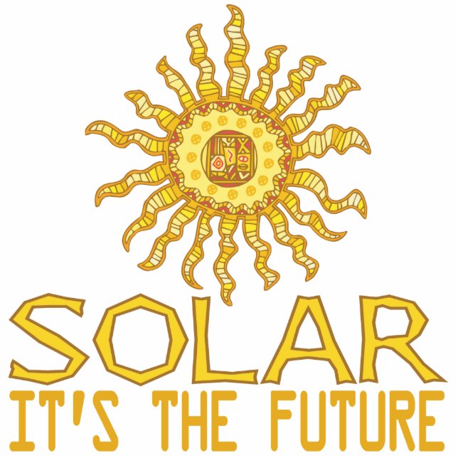 Solarenergie Freistehende Fotoskulptur (Vorne)