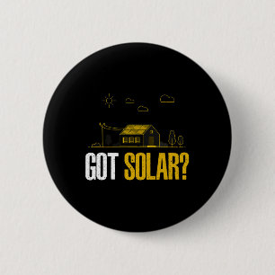 Solarenergie Got Solarpaneele Funny Solar Power Button