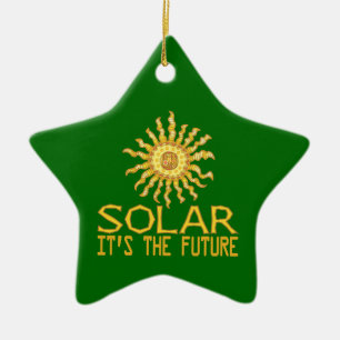Solarenergie Keramikornament