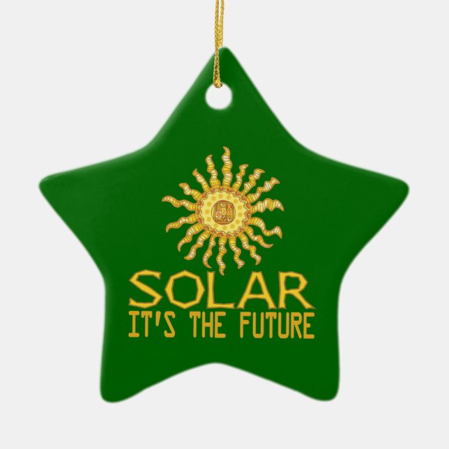 Solarenergie Keramikornament (Vorne)
