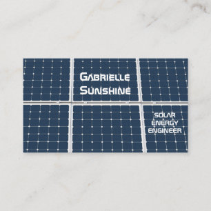 Solarenergietechniker individuell anpassbar visitenkarte