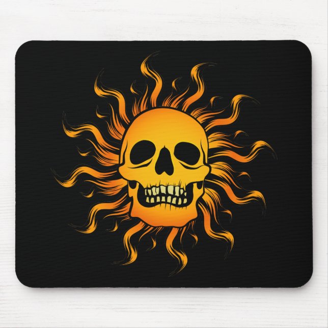 Solarer Totenkopf Mousepad (Vorne)