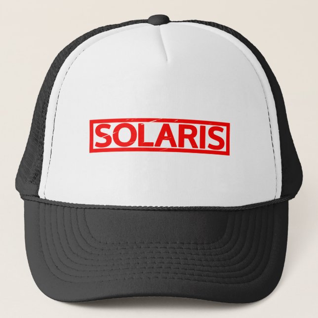 Solaris-Briefmarke Truckerkappe (Vorderseite)