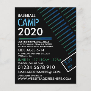 Solarised Baseball Bat Flyer