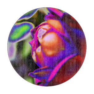 Solarisierte Rose von Shirley Taylor Schneidebrett