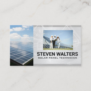 Solarmodul Energietechniker Visitenkarte
