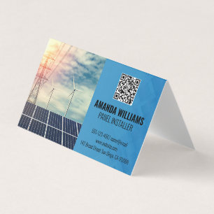 Solarmodule Tech-Logo Energie Visitenkarten
