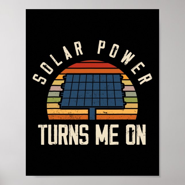 Solarpaneel Solar Energy Solar Power Poster (Vorne)