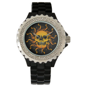 Solarschädel Armbanduhr