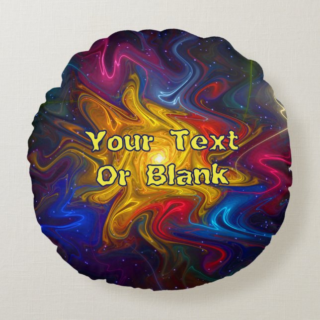 Solarspektrum Rundes Kissen (Vorderseite)