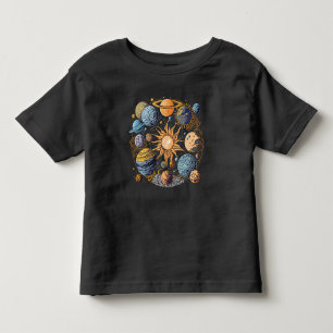 Solarsystem-Grafikdesign Kleinkind T-shirt
