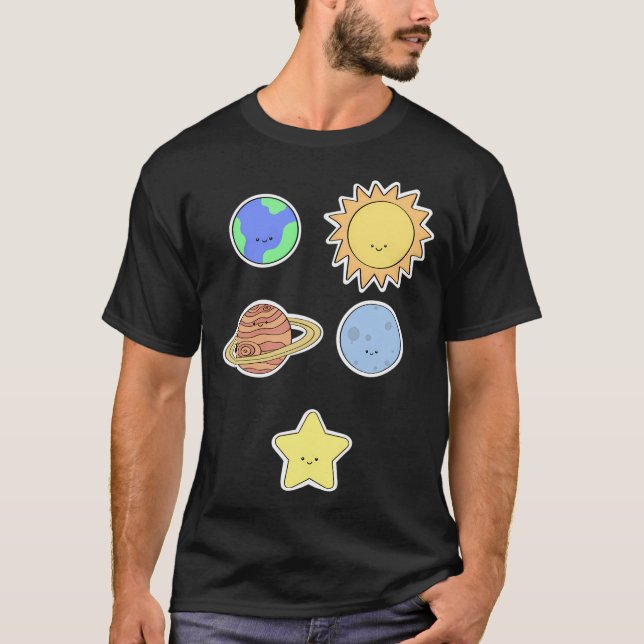 Solarsystem-Paket T-Shirt (Vorderseite)
