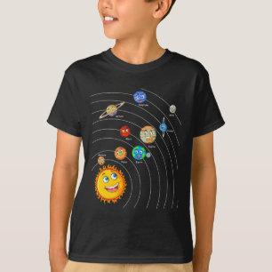 Solarsystem Planets Astronomie Weltraumwissenschaf T-Shirt