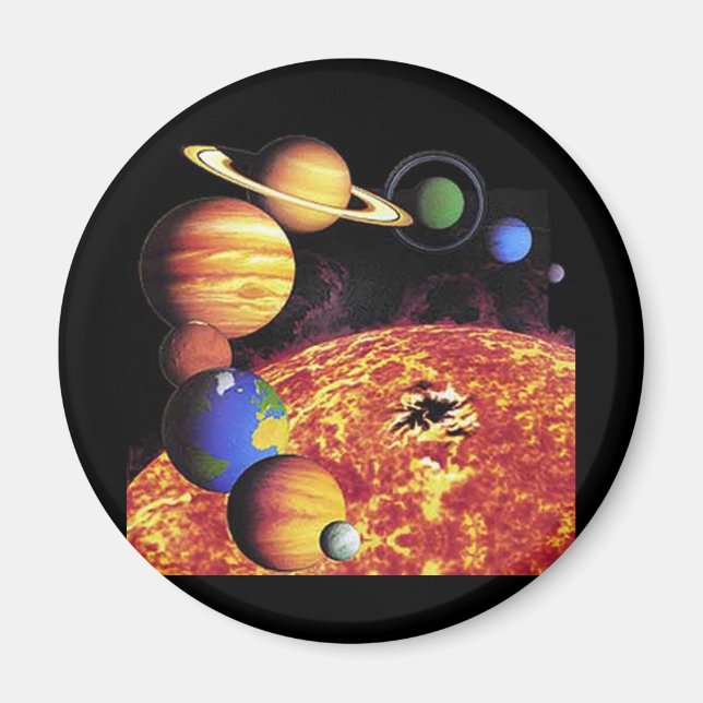 Solarsystem Planets Magnet (Vorne)