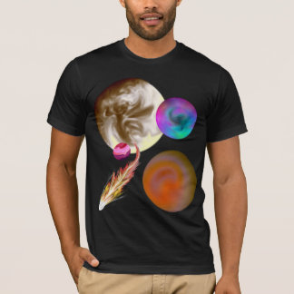 Solarsystems-Entwurfs-angepasste kurze Hülse T-Shirt
