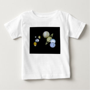 Solarsystems-Säuglings-Astronomie-Wissenschafts-T Baby T-shirt