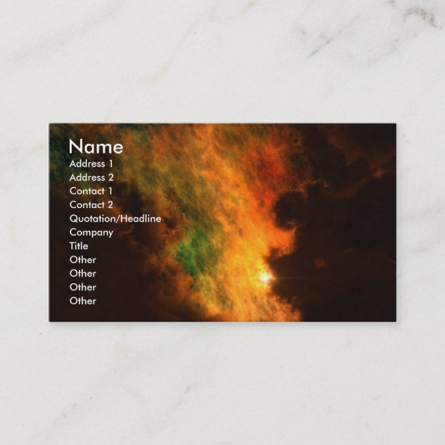 SolarVisitenkarte der ansicht-17 Visitenkarte (Vorderseite)