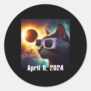 Solarzelle tragen Eclipse Pop Culture Runder Aufkleber