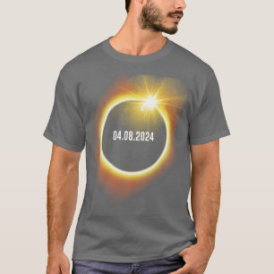 Solarzellen-Eclipse-2024-Langschlauch T-Shirt