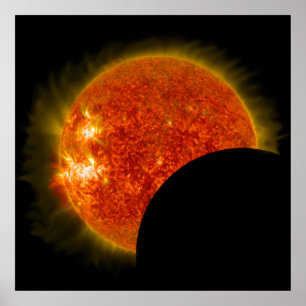 Solarzellen-Eclipse in Arbeit Poster