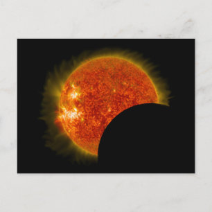 Solarzellen-Eclipse in Arbeit Postkarte