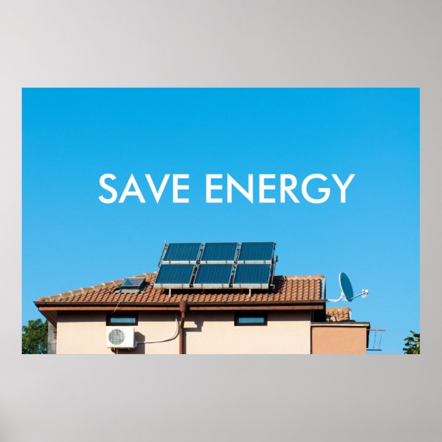 Solarzellenanlage Poster (Vorne)