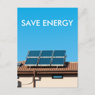 Solarzellenanlage Postkarte
