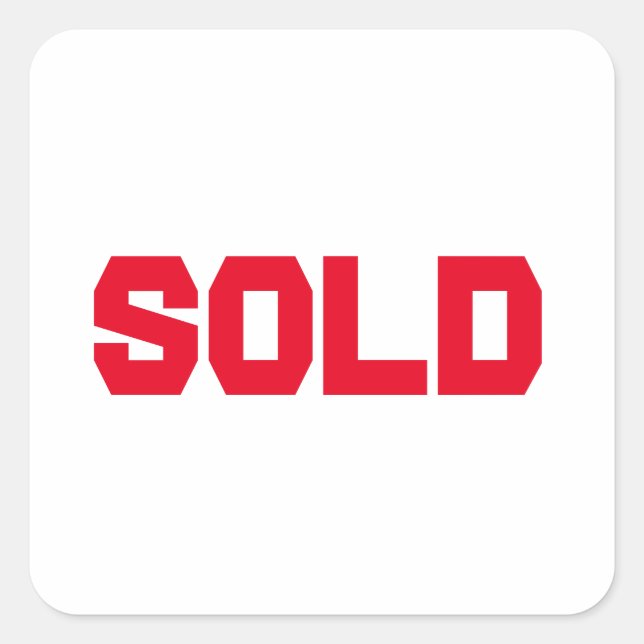 sold classic round sticker (Vorderseite)
