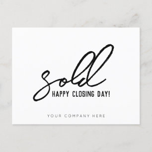 Sold Happy Closing Day Real Anwesen Postkarte