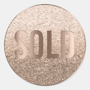 Sold Out Bronze Beige Ombre Anwesen Agent Runder Aufkleber