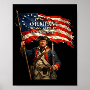 Soldat Amerikanische Flagge Patriotischer Stolz Il Poster