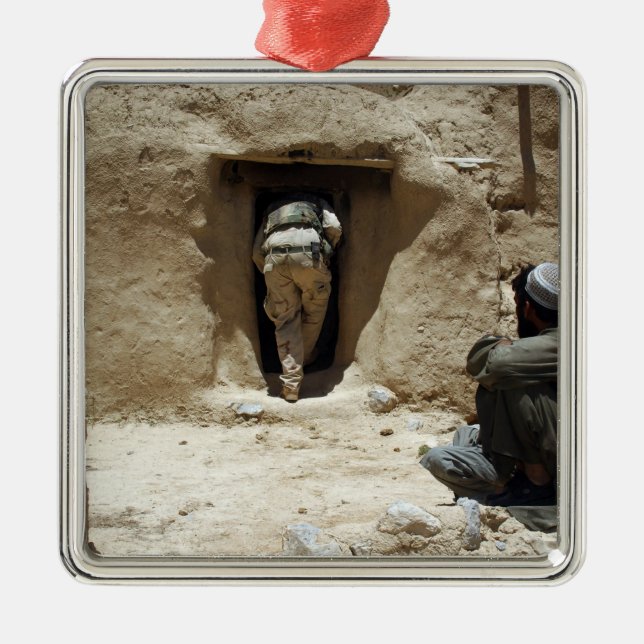 Soldat der Nationalgarde Ornament Aus Metall (Vorne)