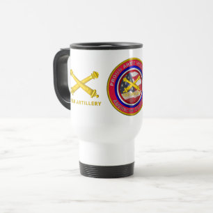 Soldat der Proud Army Veteran Field Artillery Reisebecher