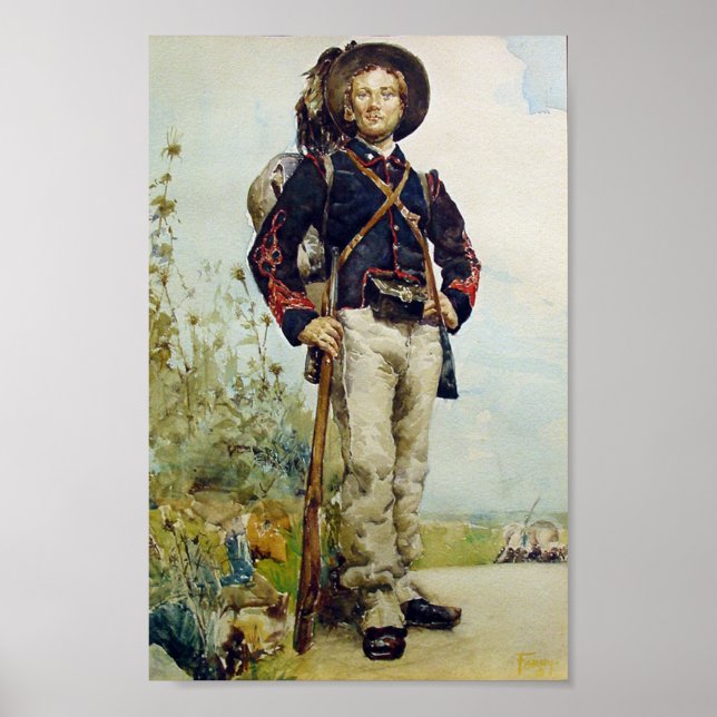 Soldat der zivilen Kriegszeit Poster (Vorne)