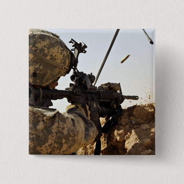 Soldat engagiert feindliche Kräfte Button (Vorderseite)