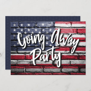 Soldat geht weg Party Patriotic Einladung