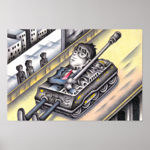 Soldat im Kriegseinsatz. Poster