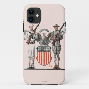 Soldat, Matrose und US-Schild Case-Mate iPhone Hülle