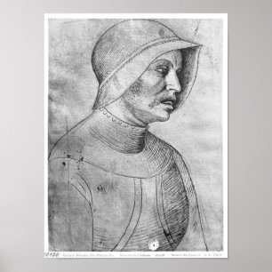 Soldat mit Helm Poster