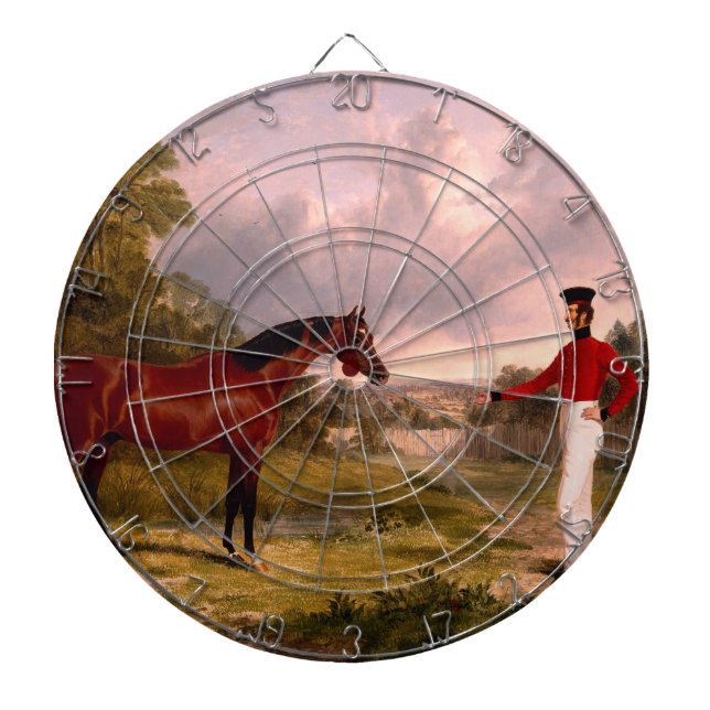 Soldat mit Offizierspferd Dartscheibe (vorne)