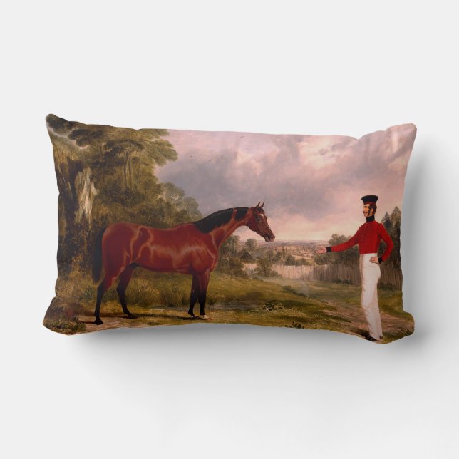 Soldat mit Offizierspferd Lendenkissen (Rückseite)