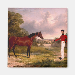 Soldat mit Offizierspferd Magnet