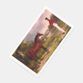 Soldat mit Offizierspferd Serviette