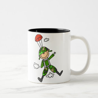 Soldat-Pullover Zweifarbige Tasse