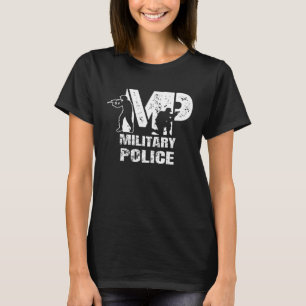 Soldat Ruheständler Veteran MP Militärpolizei Poli T-Shirt