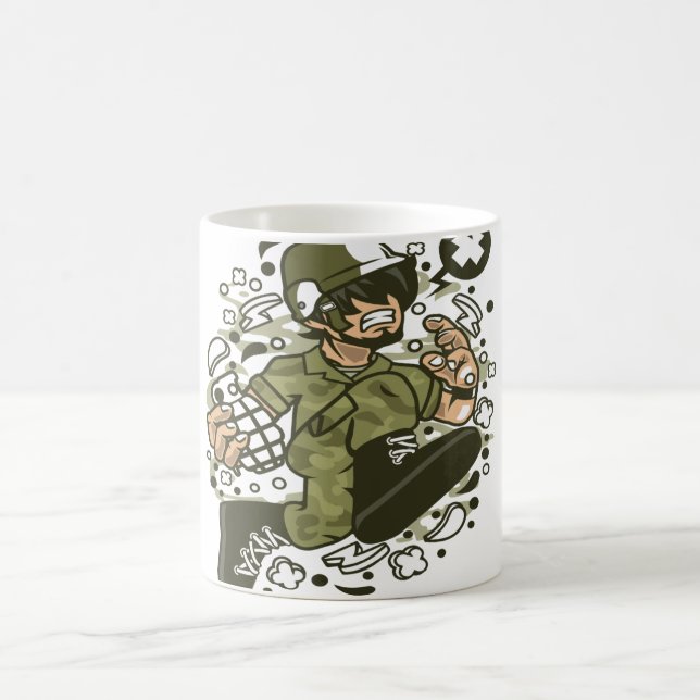 Soldat Running Kaffeetasse (Mittel)
