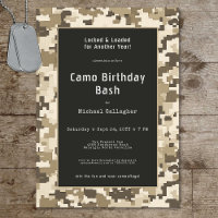 Soldat Sand Digital Camouflage Geburtstag