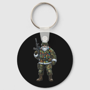 Soldat Santa-Tarnung Weihnachten Militär Jäger Schlüsselanhänger