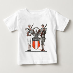Soldat, Seemann und US-Schild Baby T-shirt
